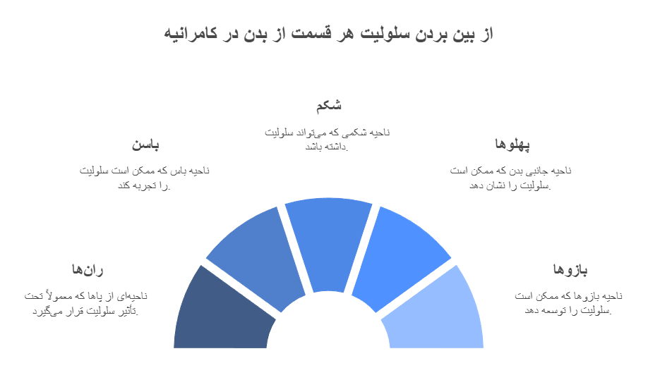 از بین بردن سلولیت هر قسمت از بدن در کامرانیه