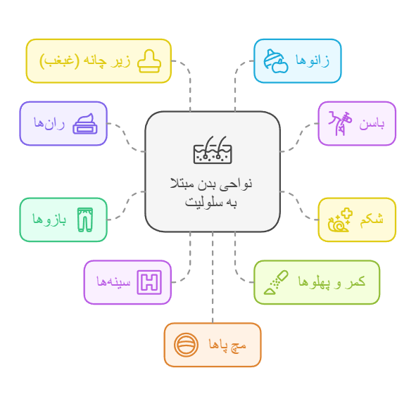 از بین بردن سلولیت همه نواحی بدن