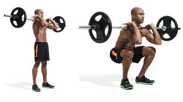 اسکوات جلو (Front Squat)