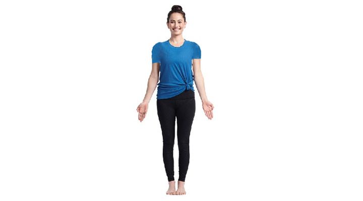 مراحل اجرای تاداسانا (Tadasana) - وضعیت کوه