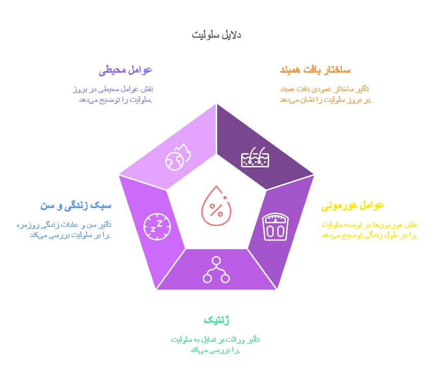دلایل بروز سلولیت ران پا و پشت ران چیست؟