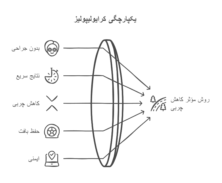 فواید و مزایای دستگاه کرایولیپولیز