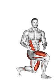لانگز با پیچش تنه (Lunge with Twist)