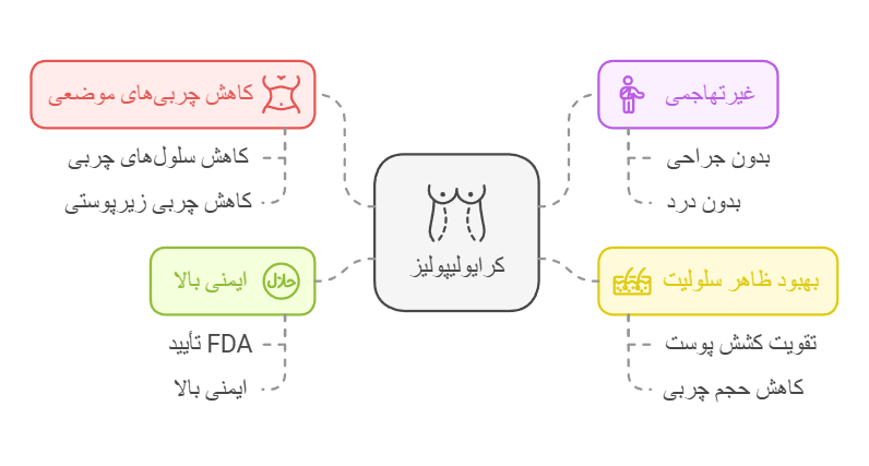 مزایای کرایولیپولیز در از بین بردن سلولیت