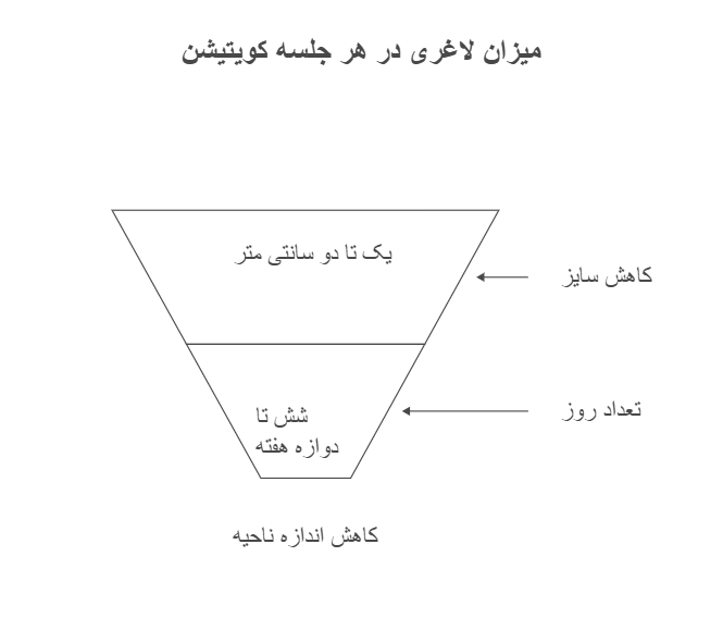 میزان لاغری در هر جلسه کویتیشن