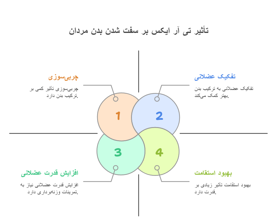تأثیر تی آر ایکس بر سفت شدن بدن مردان