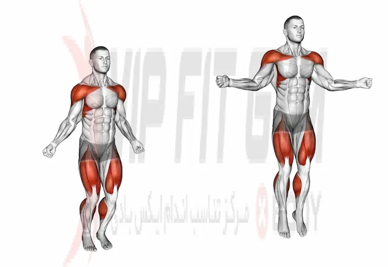 چگونه حرکت طناب زدن بدون طناب را انجام دهیم؟ (مرحله به مرحله)