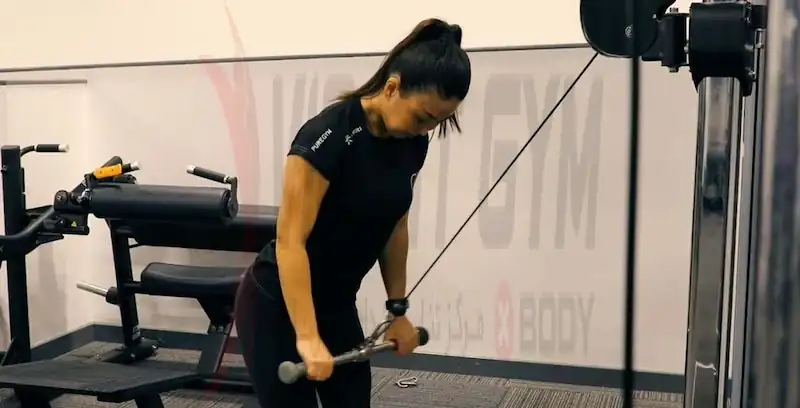 پشت بازو سیم کش - حرکت تک مفصلی