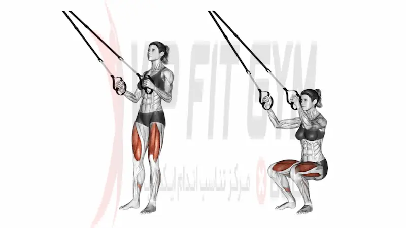 آموزش اجرای حرکت اسکوات تی آر ایکس