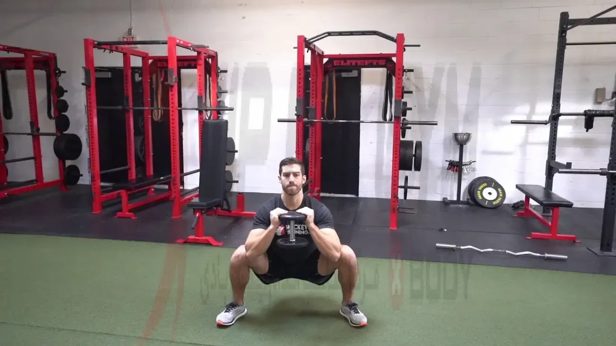 آموزش حرکت اسکوات دمبل پا باز با عکس و فیلم