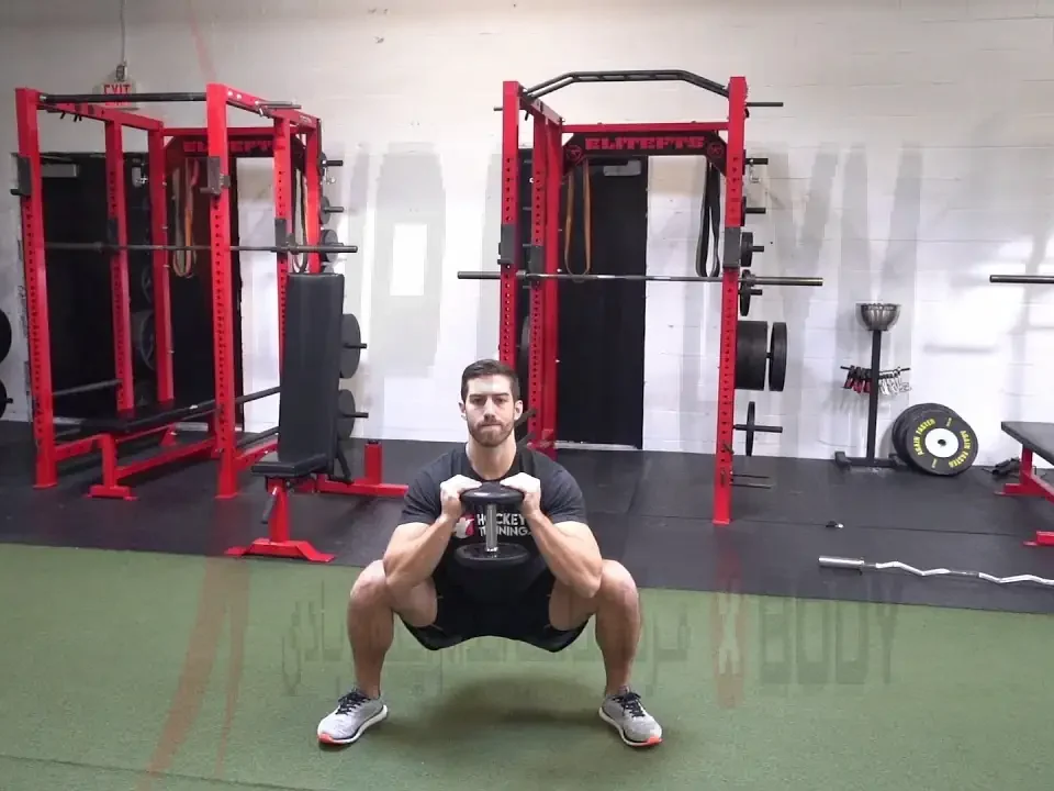 آموزش حرکت اسکوات دمبل پا باز با عکس و فیلم