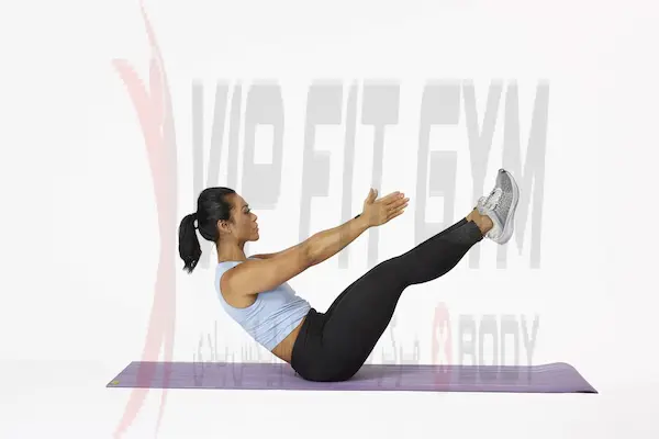 حرکت V-Up برای شکم ساعت شنی