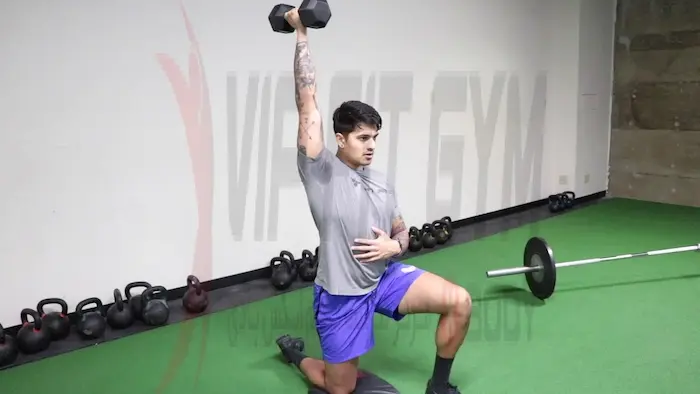 پرس بالای سر نیم زانویی فانکشنال