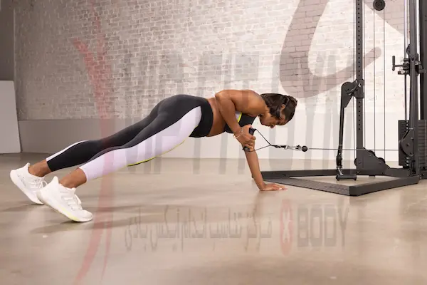 پلانک سیم کش حرکات شکمی