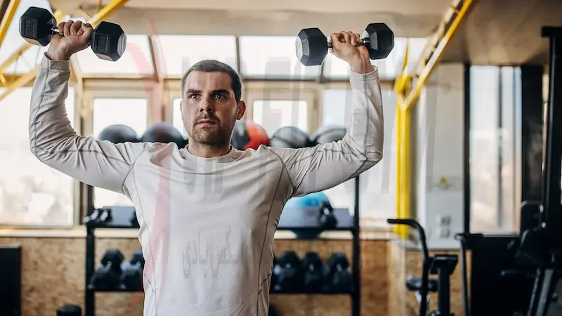 آموزش پرس سرشانه دمبل ایستاده