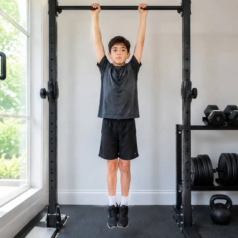 حرکت آویزان شدن از میله (Hanging) برای کودک