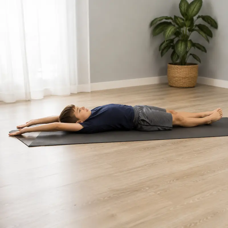 حرکت کشش بدن در حالت خوابیده (Full Body Stretch)