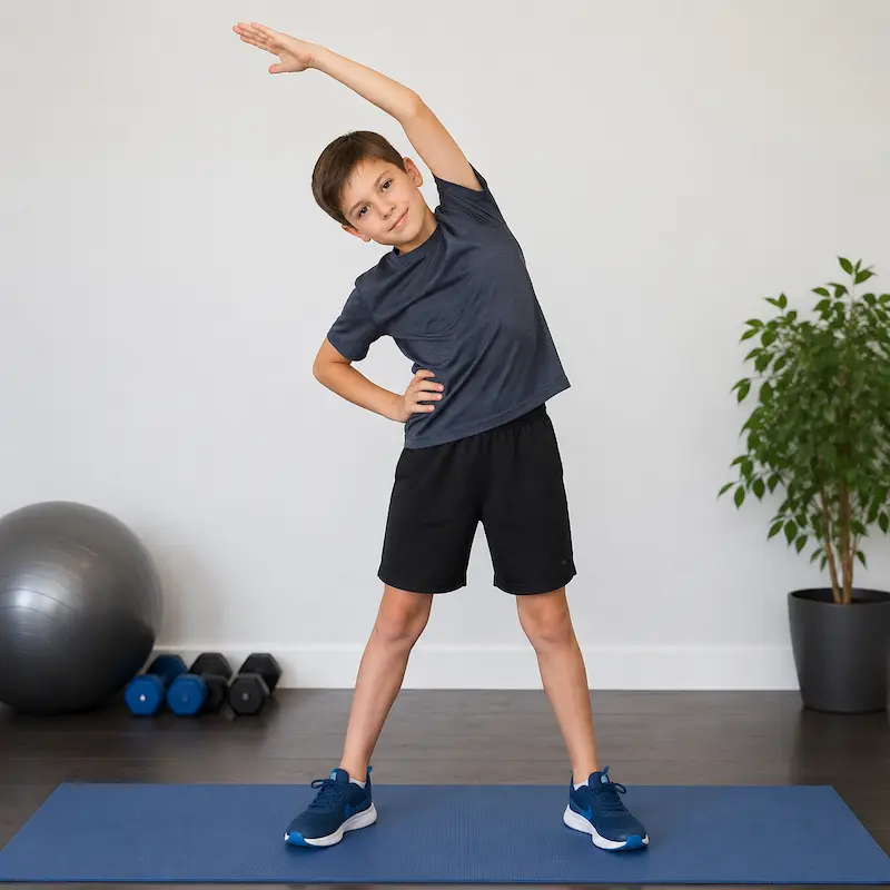 حرکت کشش جانبی بدن (Side Stretch) برای کودکان