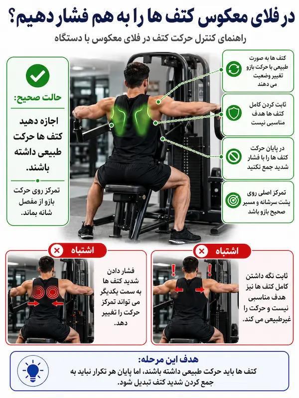 در فلای معکوس کتف ها را به هم فشار دهیم؟